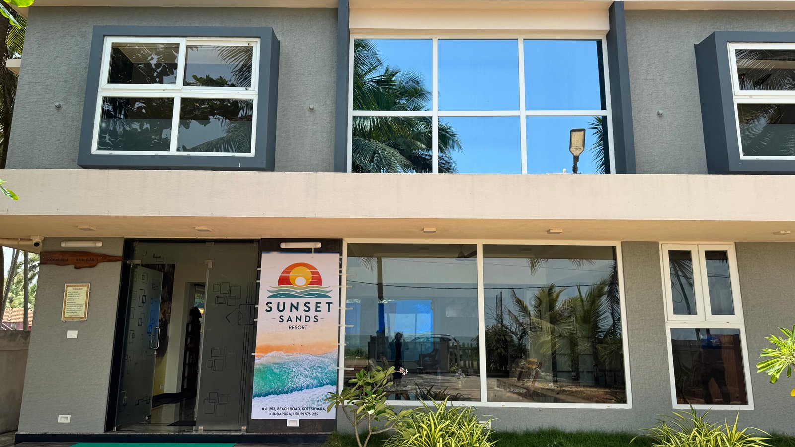 Sunset Sands Resort beachfront view